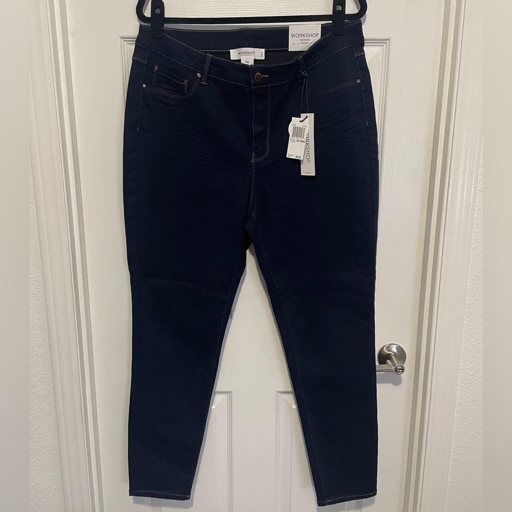 Workshop Republic Clothing Women's Navy Jeggings
